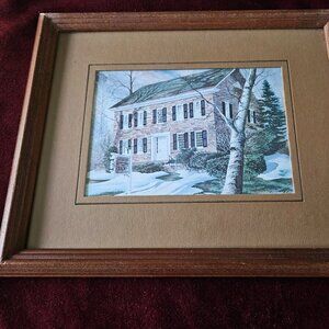 framed dick bailey artwork described artist on back